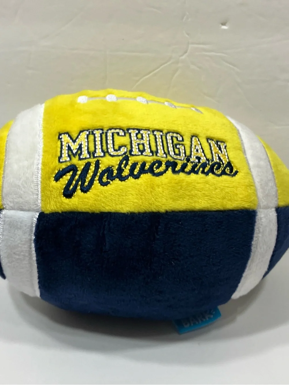 BARK Michigan Wolverines Fetchin' Football Dog Toy